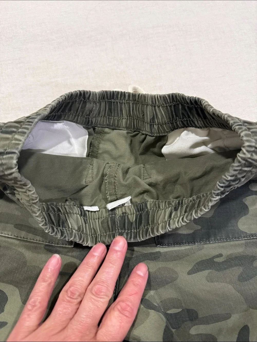 GAP Camo Pull-On Shorts in Olive Green